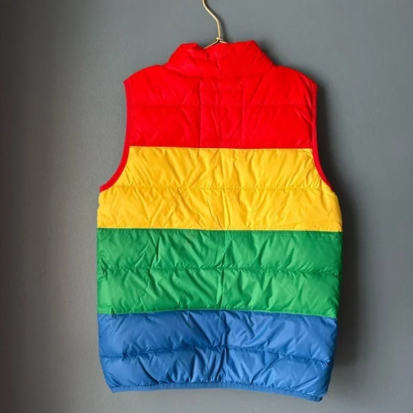 Hanna Andersson colorblock puffy vest - Picture 2 of 4